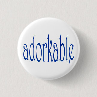 I'm adorkable 3 cm round badge