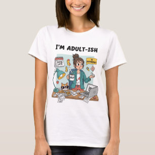 I'm Adult-ish - Funny Procrastination T-Shirt