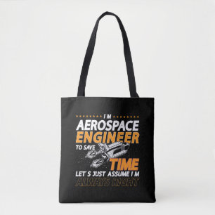 I'm Aerospace Engineer Engineering Rocket Space Tote Bag