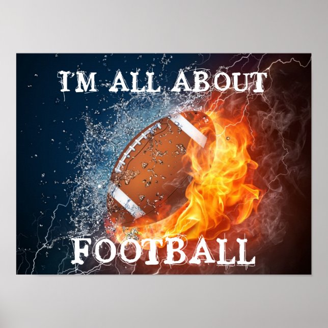 I'M ALL ABOUT FOOTBAL POSTER (Front)