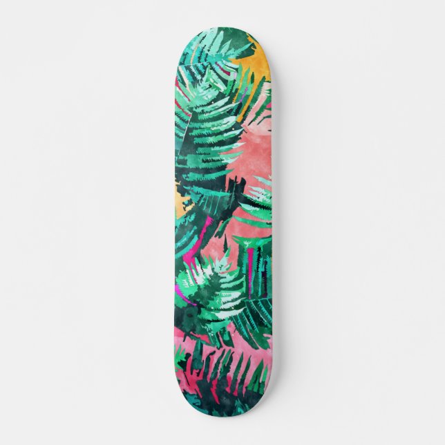 I'm All About Palm Trees & 80 Degrees Skateboard (Front)