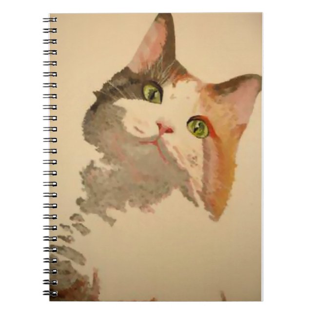 I'm All Ears: Calico Cat Portrait Notebook (Front)