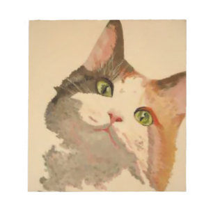 I'm All Ears: Calico Cat Portrait Notepad