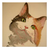I'm All Ears: Calico Cat Portrait