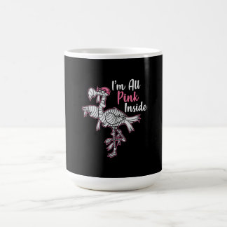Im All Pink Inside Funny Halloween Flamingo Gift Coffee Mug