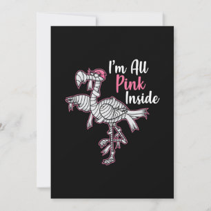 Im All Pink Inside Funny Halloween Flamingo Gift Save The Date