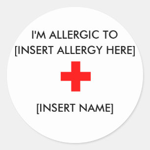 I'm Allergic Stickers (sheet of 6)