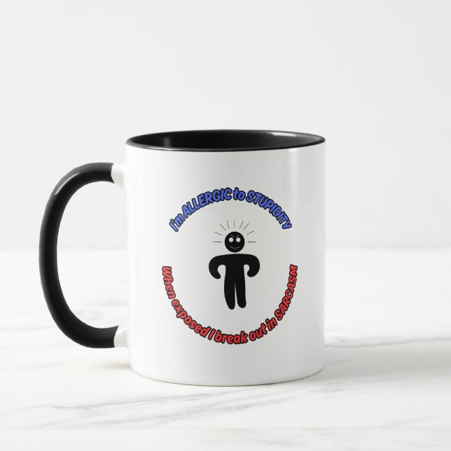 I'm allergic to Stupidity Mug (Left)