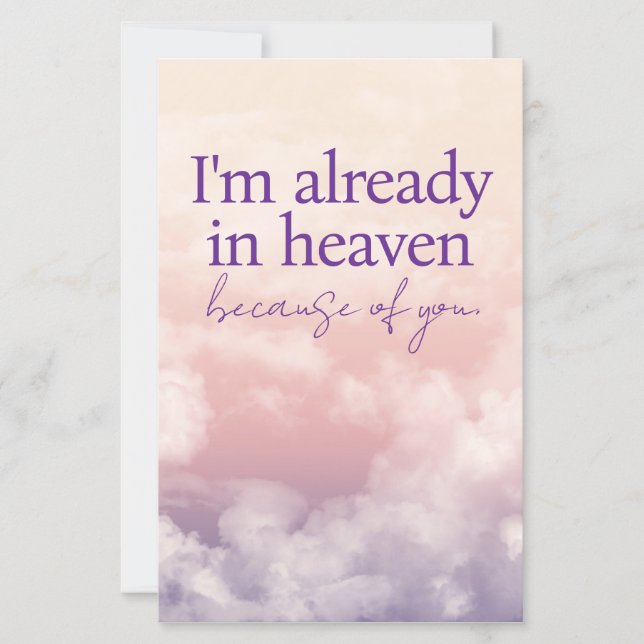 I'm Already in Heaven Because of You  (Front)
