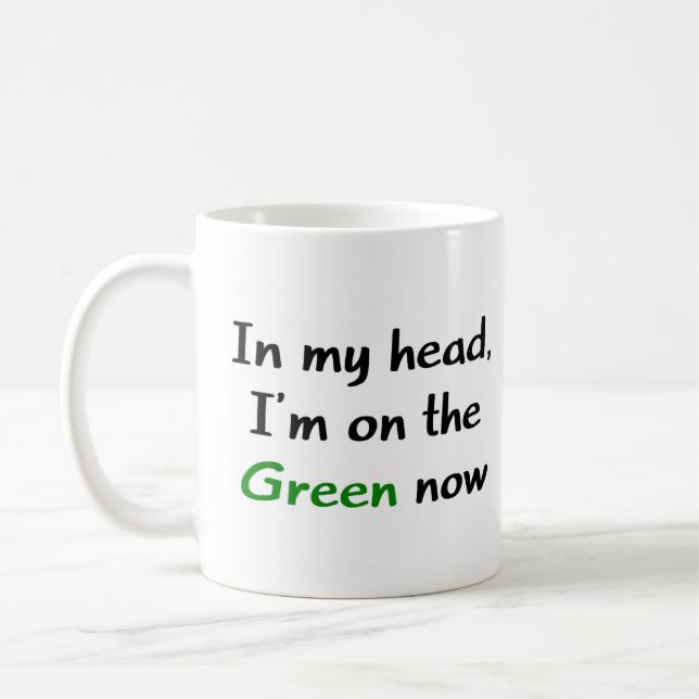 i'm already on the green coffee mug (Left)