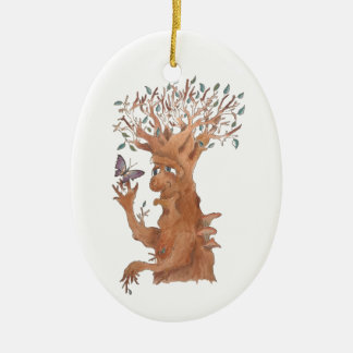 I'm Always Happy to Make a New Friend! Ceramic Ornament