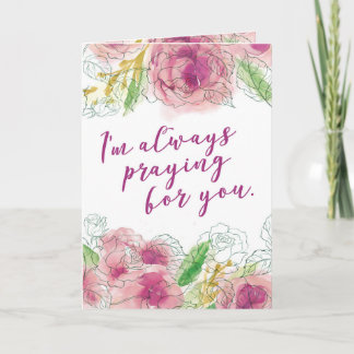I'm always Praying for You Holiday Card