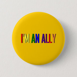 I'm an Ally Round Button