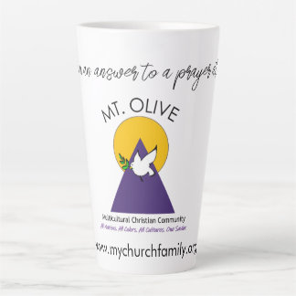 I'm an answer to a prayer! latte mug