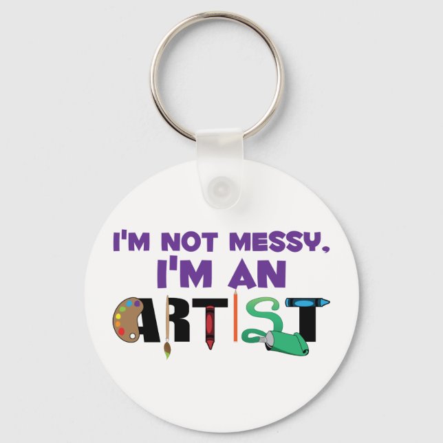 Im An Artist Key Ring (Front)