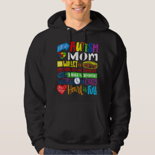 I'm an Autism Mum Wallet Empty Proud Autism Mother Hoodie