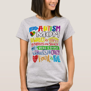 I'm an Autism Mum Wallet Empty Proud Autism Mother T-Shirt