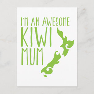 I'm an awesome KIWI MUM New Zealand Postcard