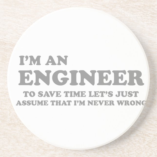 I'm an Engineer Coaster (Front)