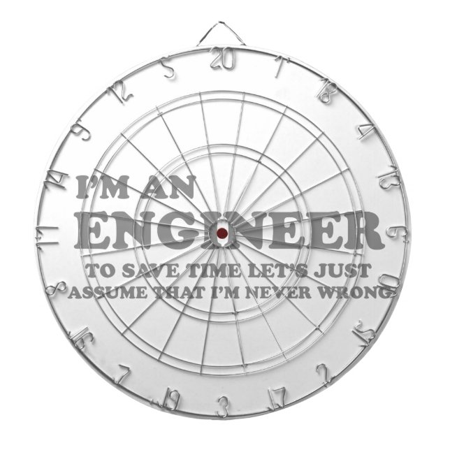 I'm an Engineer Dartboard (Front)