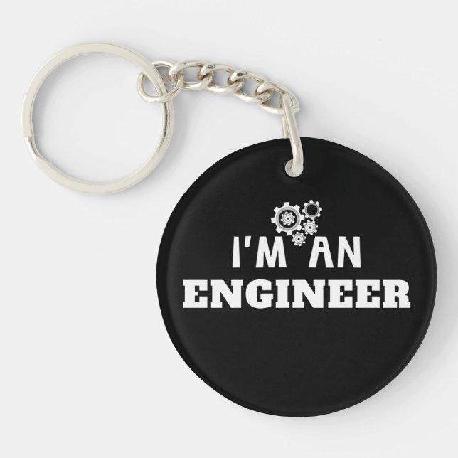 I'm an Engineer- Engineering Love Acrylic Keychain (Front)