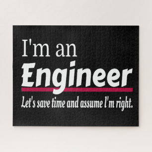 I'm an ENGINEER Funny Novelty Jigsaw Puzzle