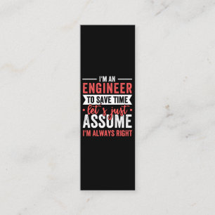 I'm AN ENGINEER, To Save Time Let's Just Assume Loyalty Card