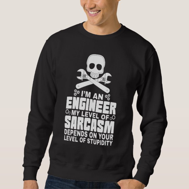Im An Enginere Engeneer Engineer Good At Math Sweatshirt (Front)