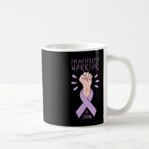 I'm An Epilepsy Warrior Awareness day purple ribbo Coffee Mug