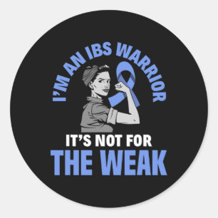 I'm An Ibs Warrior Irritable Bowel Syndrome Awaren Classic Round Sticker