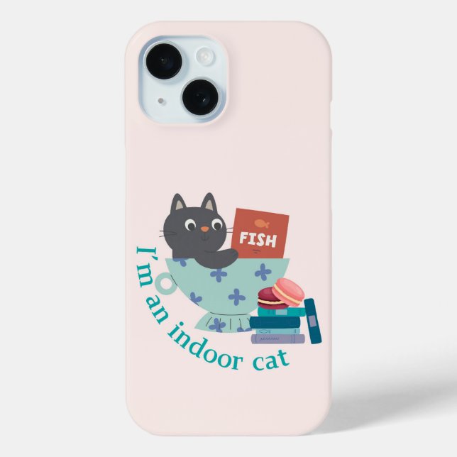  I'm An Indoor Cat Funny Case-Mate iPhone Case (Back)