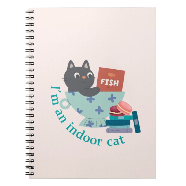 I'm An Indoor Cat Funny Notebook (Front)