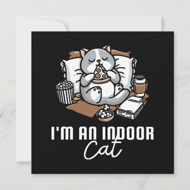 I'm an indoor cat - Introvert cat (Front)