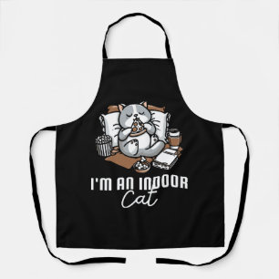 I'm an indoor cat - Introvert cat Apron