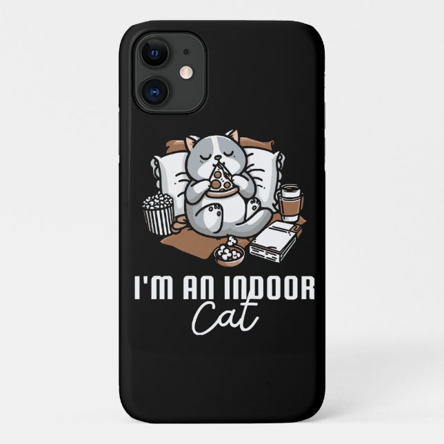 I'm an indoor cat - Introvert cat Case-Mate iPhone Case (Back)