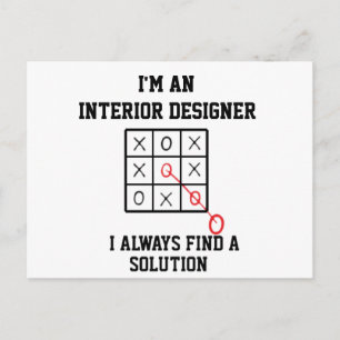 Im An Interior Designer I Always Find A Solution Postcard
