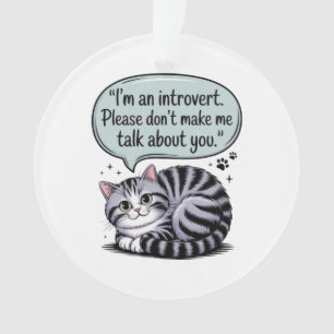 "I'm an introvert. Please don’t make me talk about Ornament