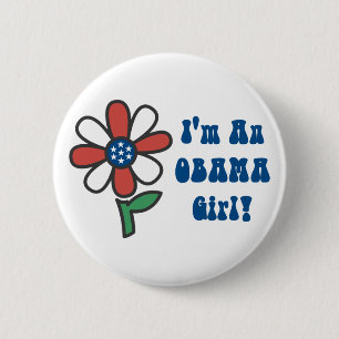 I'm An Obama Girl Buttons