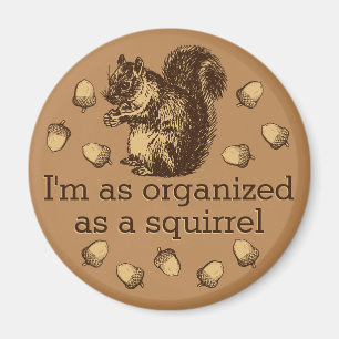I'm As Organised As A Squirrel Magnet