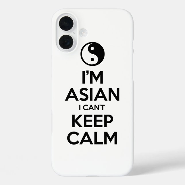 I'm Asian I Can't Keep Calm Case-Mate iPhone Case (Back)
