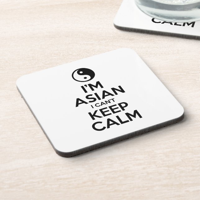 I'm Asian I Can't Keep Calm Coaster (Left Side)