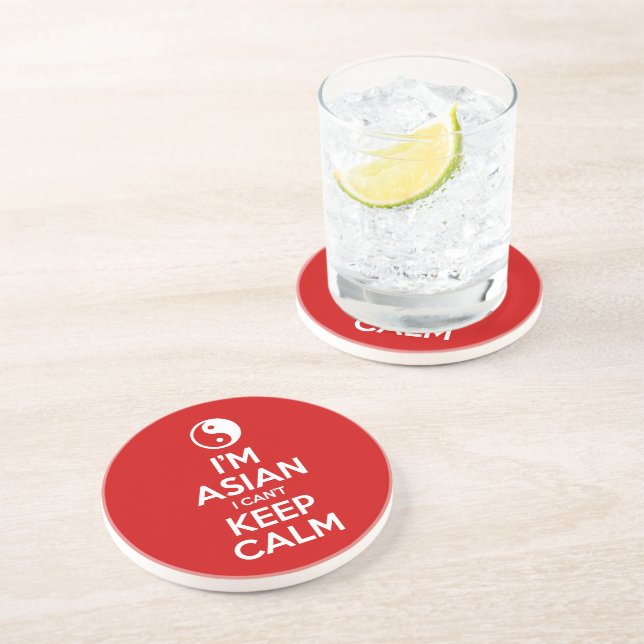 I'm Asian I Can't Keep Calm Coaster (Side)