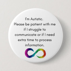 I'm Autistic- Communication Button
