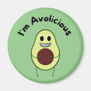 I'm Avolicious - Funny Fruit Pun      Magnet