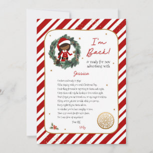 I'm Back Elf Letter Invitation