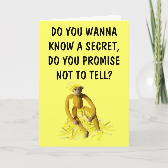 I'm bananas for you card (Front)