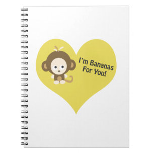 Im Bananas for You Monkey Notebook