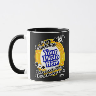 I'm Batty About My Boyfriend Photo Black Mug