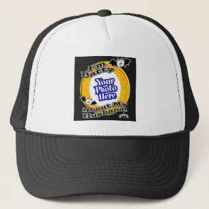 I'm Batty About My Husband Photo Black Trucker Hat