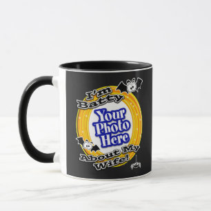 I'm Batty About My Wife Photo Black Mug